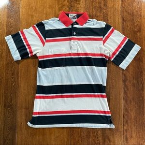 Vintage Mens Wilson Staff polo red gray black white medium ohio state colorway